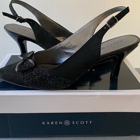 ELEGAN KAREN SCOTT OPEN HEEL SHOES SIZE 9 - Picture 8 of 8